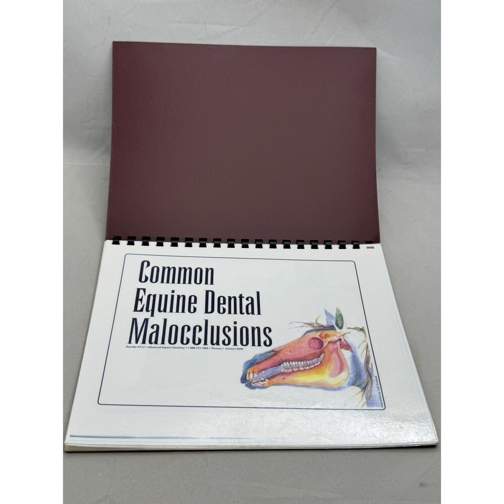 Common Equine Dental Malocclusions Advanced Dentistry Spiral Book 1998 Horse